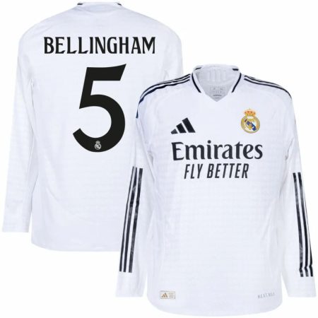 Real Madrid Home Jersey 2024/2025 with Jude Bellingham #5