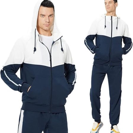MANTORS Men's Hooded Athletic Tracksuit Casual 2-Piece Set​ - Image 5