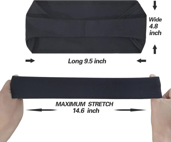 Mens Running Headband,5Pack,Mens Sweatband Sports Headband - Image 2