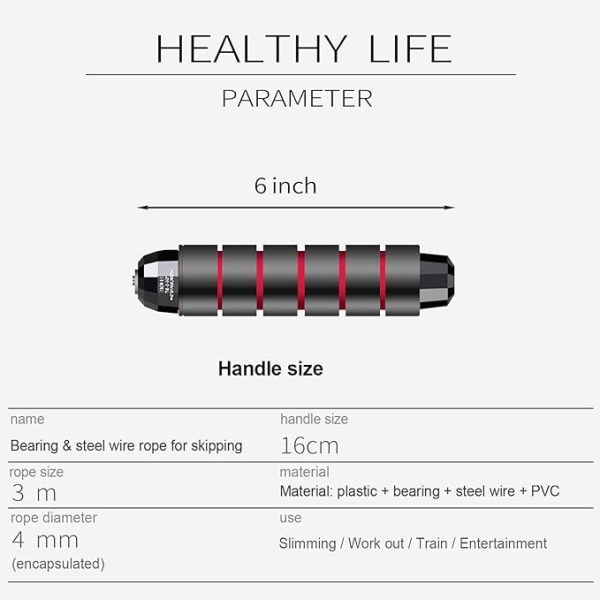 High-Speed Adjustable Skipping Rope - Image 3