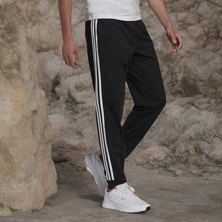 adidas Men's Essentials 3-Stripes Tricot Jogger Pants - Image 7