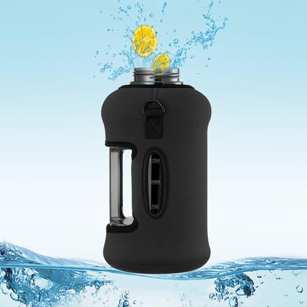 YOUCAN PLATO 74 oz Half Gallon Water Bottle with Sleeve​ - Image 5