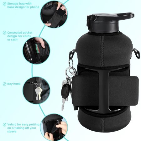 YOUCAN PLATO 74 oz Half Gallon Water Bottle with Sleeve​ - Image 6
