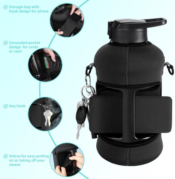 YOUCAN PLATO 74 oz Half Gallon Water Bottle with Sleeve​ - Image 6