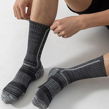 Niorasen Men's Cotton Crew Work Socks​ - Image 3