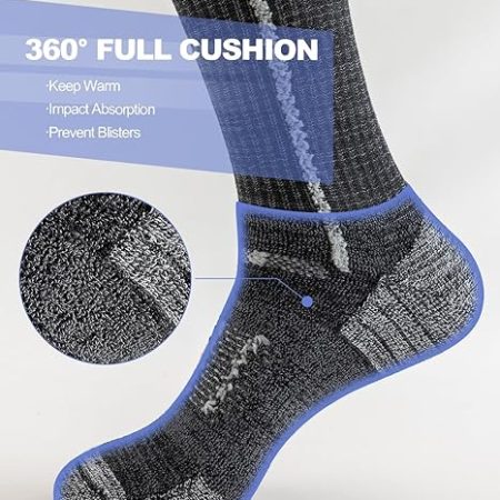 Niorasen Men's Cotton Crew Work Socks​ - Image 5
