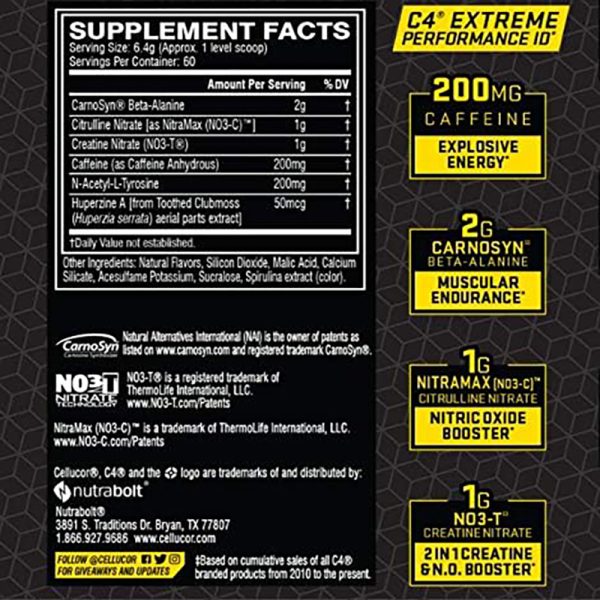 C4 Extreme Pre Workout Powder - Image 5