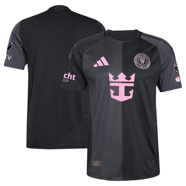 Men's Inter Miami CF adidas Black 2025 The Fortitude Kit Authentic Jersey - Image 2