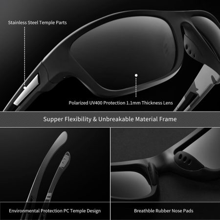 Freedom Polarized Sports Sunglasses for Men - Image 2