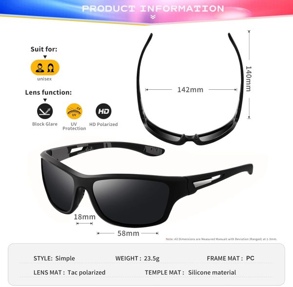 Freedom Polarized Sports Sunglasses for Men - Image 6