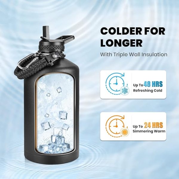 One Gallon Water Bottle Insulated - Image 2