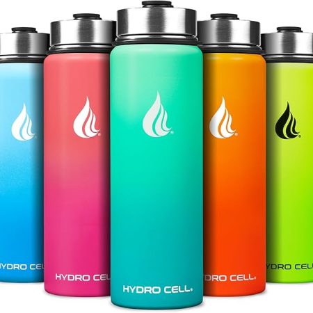 HYDRO CELL Stainless Steel Insulated Water Bottle with Straw