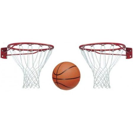 Pair of 12mm Basketball Rings – Orange | Includes 1 Basketball