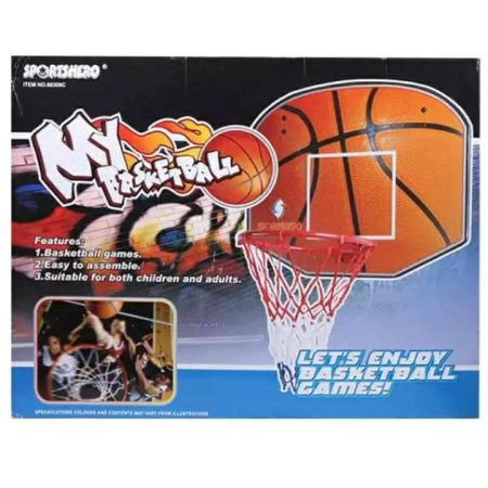 Durable Basketball Ring with Net – Wall Mount Hoop