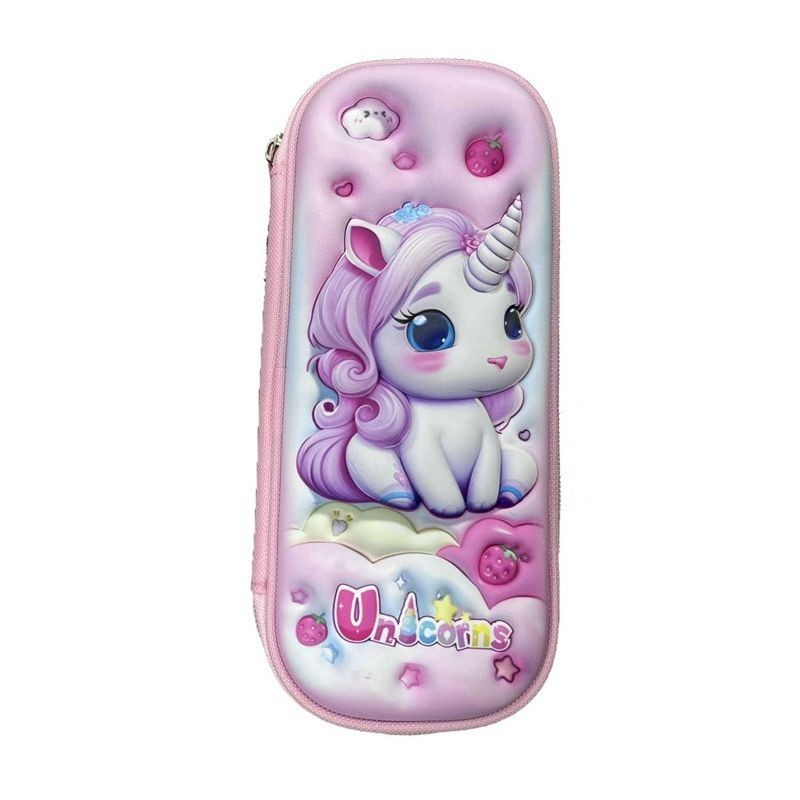 3D Unicorn Pencil Box – Cute & Durable Stationery Box for School Students