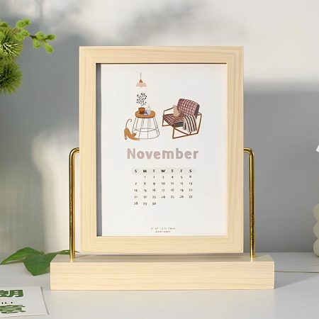 Wooden Reversible Photo Frame – 2-in-1 Dual Display Frame for Tabletop & Shelf Decoration