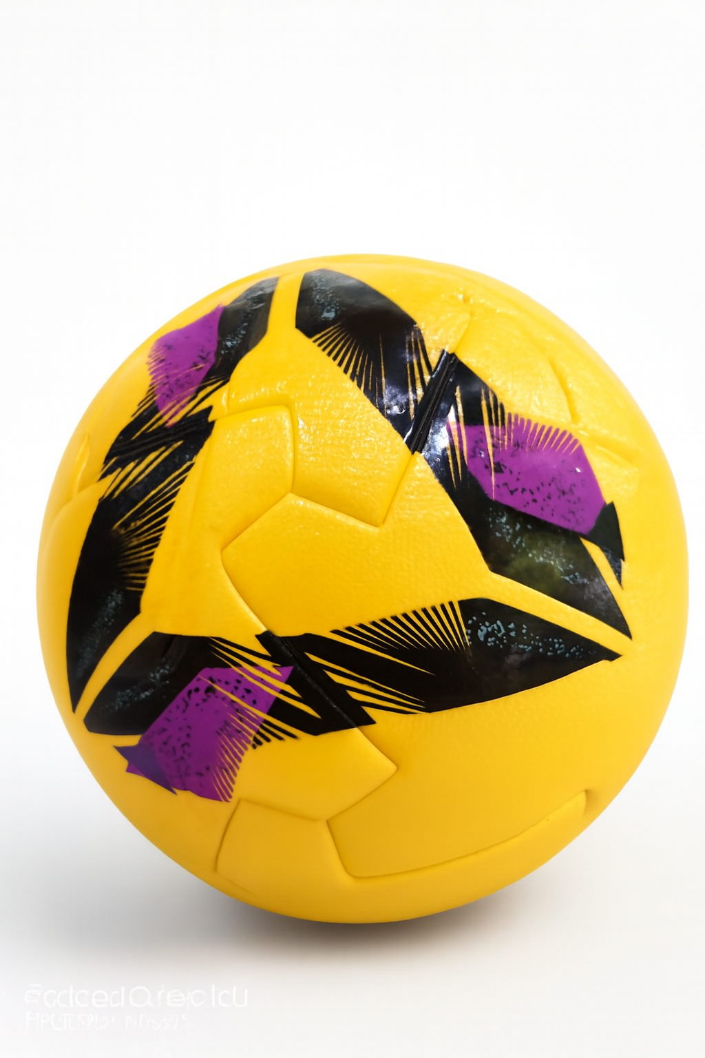 Vibrant Yellow Soccer Ball